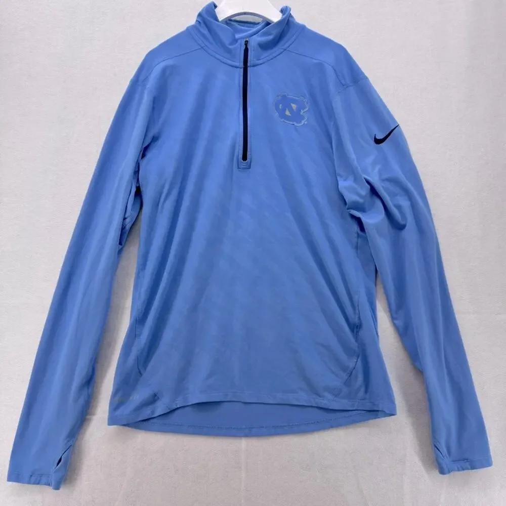 Nike Dri-Fit University of North Carolina NC Blue 1/4 Zip Tar Heels Women’s S